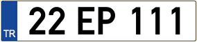 Truck License Plate